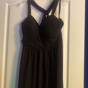 Morilee Madeline Gardner Black bridesmaid dress.